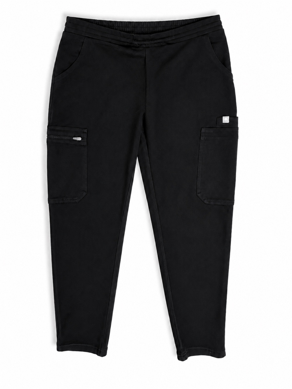 FIGS Technical Collection Black Cargo Scrub Pants